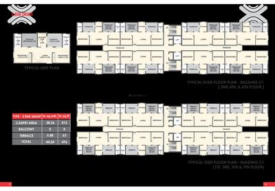 Image of 464 Sq.ft 1 BHK Apartment / Flat for sale in Xrbia Abode, Jambhul, Pune for Rs. 2742000