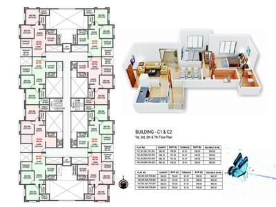 Image of 750 Sq.ft 2 BHK Apartment / Flat for sale in Lifestyle Royal Oak, Wakad, Pune for Rs. 7000000