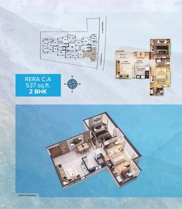 Image of 595 Sq.ft 1 BHK Apartment / Flat for sale in Modispaces Valley View, Borivali West, Mumbai for Rs. 13000000