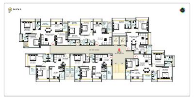Image of 879 Sq.ft 2 BHK Apartment / Flat for sale in Rajshree Rainbow Rivera, Narolgam, Ahmedabad for Rs. 3650000