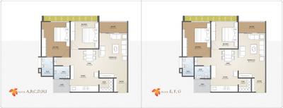Image of 1395 Sq.ft 2 BHK Apartment / Flat for sale in Vaidehi III Residency, Vavol, Gandhinagar for Rs. 5500000