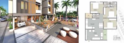Image of 1557 Sq.ft 3 BHK Apartment / Flat for sale in Festival Residency 2, Vaishno Devi Circle, Ahmedabad for Rs. 6700000