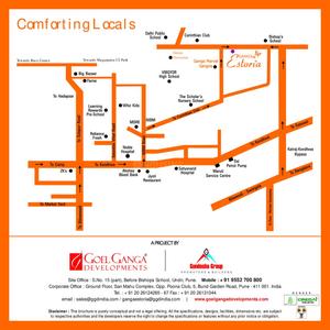 Image of 1000 Sq.ft 2 BHK Apartment / Flat for sale in Goel Estoria, Undri, Pune for Rs. 6500000