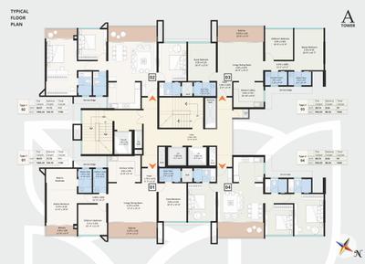 Image of 1666 Sq.ft 3 BHK Apartment / Flat for sale in Swaraj 54 Flores Drive Phase 1, Hadapsar, Pune for Rs. 14500000