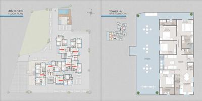 Image of 1400 Sq.ft 3 BHK Apartment / Flat for sale in Jainam Sky Memories, Manjalpur, Vadodara for Rs. 8000000