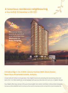 Image of 1100 Sq.ft 2 BHK Apartment / Flat for sale in Rutu Heights, Kalyan West, Kalyan for Rs. 7300000