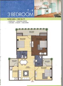 Image of 500 Sq.ft 1 RK Apartment / Flat for sale in Mittal Rajnagar Residency, Raj Nagar Extension, Ghaziabad for Rs. 3800000