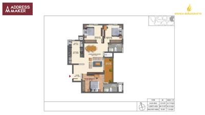 Image of 1940 Sq.ft 3 BHK Apartment / Flat for sale in Address The Grand Strand Address, K R Puram, Bengaluru for Rs. 26200000