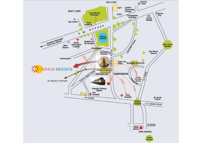 Image of 1951 Sq.ft 3 BHK Apartment / Flat for sale in Sureka Sunrise Heights, Tangra, Kolkata for Rs. 21100000