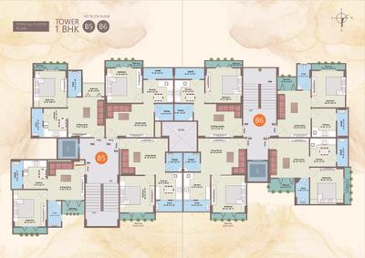 Image of 600 Sq.ft 1 BHK Apartment / Flat for sale in Saibaba Apartment, Navapura, Vadodara for Rs. 1900000