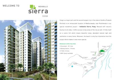 Image of 1236 Sq.ft 2 BHK Apartment / Flat for sale in Indiabulls Sierra Block A And B, Madhurawada, Visakhapatnam for Rs. 8500000
