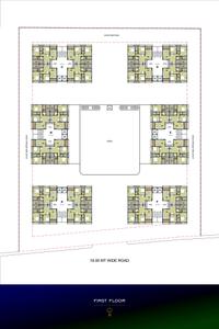 Image of 1330 Sq.ft 2 BHK Apartment / Flat for sale in Meghreji Zainab Highland, Sarkhej, Ahmedabad for Rs. 7250000