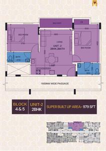 Image of 891 Sq.ft 2 BHK Apartment / Flat for sale in Richmond Anandhara, Marichkota, Asansol for Rs. 1700000