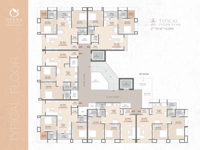 Image of 1189 Sq.ft 2 BHK Apartment / Flat for sale in Shree Opera Heights, Pal Gam, Surat for Rs. 4650000