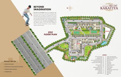 Image of 1335 Sq.ft 2 BHK Apartment / Flat for sale in Hariharas Sri Sai Kakatiya, Pocharam, Secunderabad, Hyderabad for Rs. 7600000