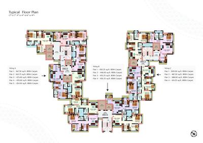 Image of 624 Sq.ft 2 BHK Apartment / Flat for sale in Chandiwala Pearl Heaven, Andheri East, Mumbai for Rs. 15500000
