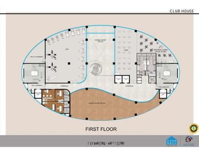 Image of 2171 Sq.ft 3.5 BHK Apartment / Flat for sale in AU NBCC Aspire Leisure Valley, Noida Extension, Greater Noida for Rs. 21800000
