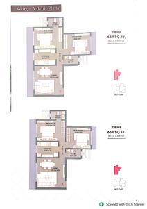 Image of 1200 Sq.ft 3 BHK Apartment / Flat for sale in Paintora Shree Varadvinayak Tower, Borivali West, Mumbai for Rs. 34500000