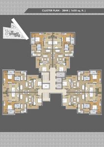 Image of 968 Sq.ft 3 BHK Apartment / Flat for sale in Sushma Grande NXT, Gazipur, Zirakpur for Rs. 9500000