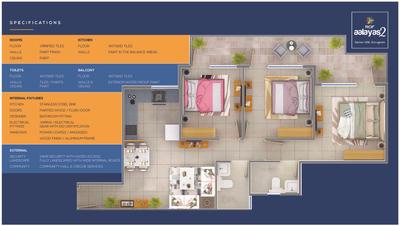 Image of 900 Sq.ft 3 BHK Apartment / Flat for sale in ROF Aalayas Phase 2, Sector 108, Gurgaon for Rs. 7500000