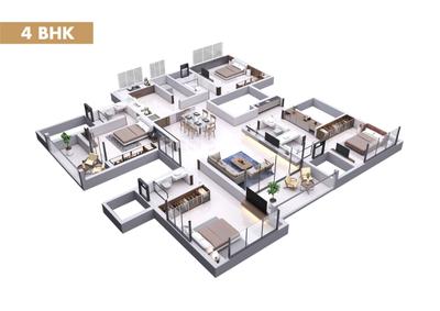 Image of 1600 Sq.ft 3 BHK Apartment / Flat for sale in Trustfort Icon, Mundhwa, Pune for Rs. 18100000