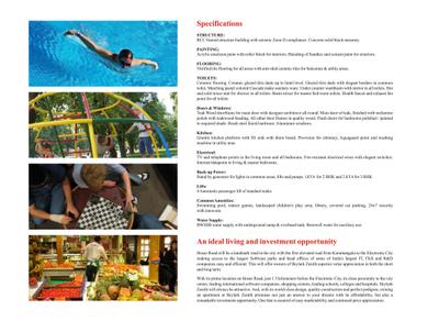 Image of 996 Sq.ft 2 BHK Apartment / Flat for sale in Skylark Zenith, Electronic City, Bengaluru for Rs. 8800000