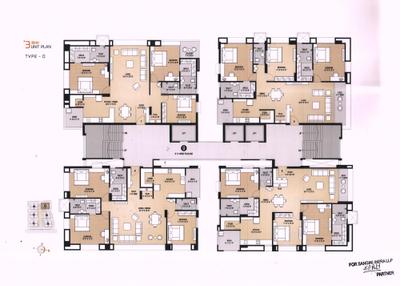 Image of 2200 Sq.ft 3 BHK Apartment / Flat for sale in Sangini Vedanta, Vesu, Surat for Rs. 14300000