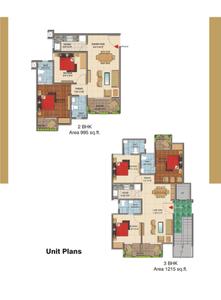 Image of 995 Sq.ft 2 BHK Apartment / Flat for sale in Terra Greens, Sector 16, Bhiwadi for Rs. 3000000