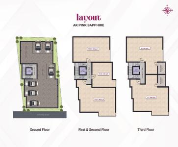Image of 469 Sq.ft 1 BHK Apartment / Flat for sale in AK Pink Sapphire, Sembakkam, Chennai for Rs. 2814000