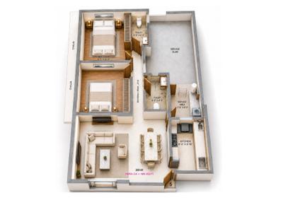 Image of 600 Sq.ft 2 BHK Apartment / Flat for sale in Elegance Heights, Malad East, Mumbai for Rs. 12400000