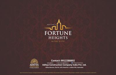 Image of 1710 Sq.ft 3 BHK Apartment / Flat for sale in Aditya Fortune Heights, Kukatpally, Hyderabad for Rs. 16500000