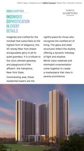 Image of 2203 Sq.ft 4 BHK Apartment / Flat for sale in Sobha Hamptons Townpark Phase 1 W4 To 6, Jigala, Bengaluru for Rs. 31000000
