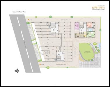 Image of 1500 Sq.ft 3 BHK Apartment / Flat for sale in Vishwanath Samam, Shela, Ahmedabad for Rs. 9000000