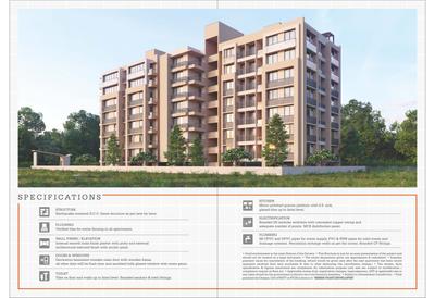 Image of 1719 Sq.ft 3 BHK Apartment / Flat for sale in Shree Ugati Residency, Ghatlodiya, Ahmedabad for Rs. 8000000