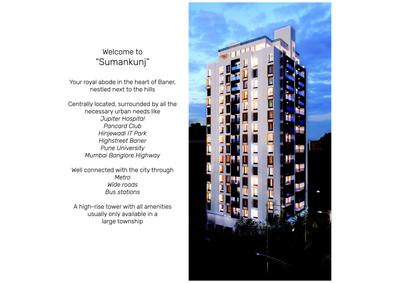 Image of 1608 Sq.ft 3 BHK Apartment / Flat for sale in Suman Kunj, Baner, Pune for Rs. 21093378