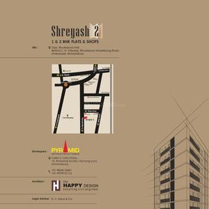 Image of 950 Sq.ft 2 BHK Apartment / Flat for sale in Pyramid Shreyash 2, Ambawadi, Ahmedabad for Rs. 6000000