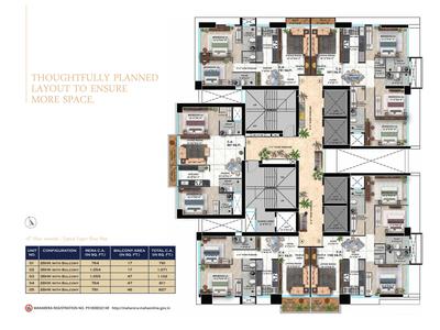 Image of 1200 Sq.ft 3 BHK Apartment / Flat for sale in Shreeji Skyrise, Kandivali West, Mumbai for Rs. 38500000