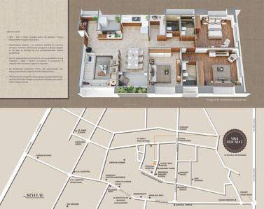 Image of 1570 Sq.ft 3 BHK Apartment / Flat for sale in Viva Elegance, Shela, Ahmedabad for Rs. 7500000