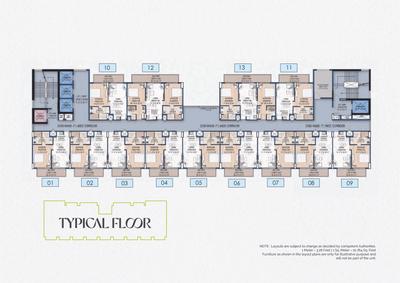 Image of 805 Sq.ft 2 BHK Apartment / Flat for sale in Dream Valley Highlife, Noida Extension, Greater Noida for Rs. 6000000