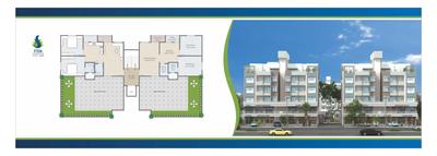 Image of 1125 Sq.ft 2 BHK Apartment / Flat for sale in Nyalkaran Siddheshwar Homes, Sayajipura, Vadodara for Rs. 2500000