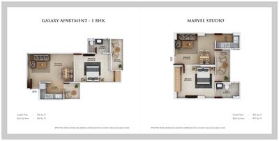 Image of 823 Sq.ft 2 BHK Apartment / Flat for sale in Signature City 1, Khureri, Gwalior for Rs. 4700000