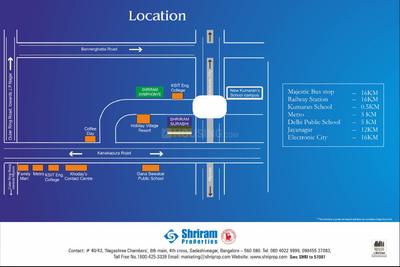 Image of 925 Sq.ft 2 BHK Apartment / Flat for sale in Shriram Surabhi, Mallasandra, Bengaluru for Rs. 6600000
