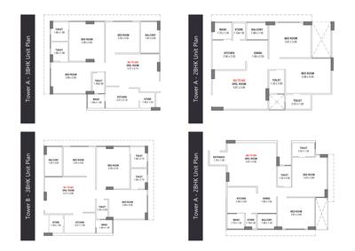 Image of 898 Sq.ft 3 BHK Apartment / Flat for sale in Avis Aleeza Greens, Sarkhej, Ahmedabad for Rs. 11500000