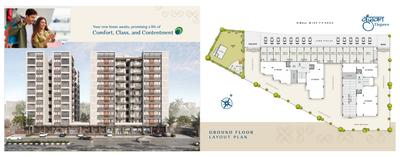 Image of 1007 Sq.ft 3 BHK Apartment / Flat for sale in Radhe Vrundavan Elegance, Chanakyapuri, Ahmedabad for Rs. 10800000