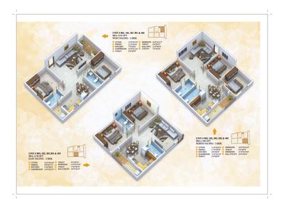 Image of 1160 Sq.ft 2 BHK Apartment / Flat for sale in Nithya Sunrise, Whitefield, Bengaluru for Rs. 15000000