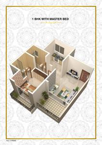Image of 715 Sq.ft 1 BHK Apartment / Flat for sale in Sarvoday Onyx, Kalyan West, Kalyan for Rs. 5300000