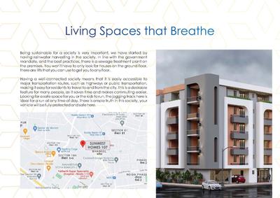 Image of 1550 Sq.ft 3 BHK Apartment / Flat for sale in Sunwest Homes 107, Sector 107, Noida for Rs. 7750000