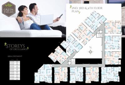 Image of 1158 Sq.ft 2 BHK Apartment / Flat for sale in Aryav Green Fields by Aryav Constructions, K R Puram, Bengaluru for Rs. 10000000