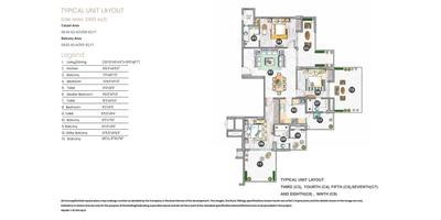 Image of 2690 Sq.ft 4.5 BHK Apartment / Flat for sale in TARC Tripundra, Kapashera, New Delhi for Rs. 87000000