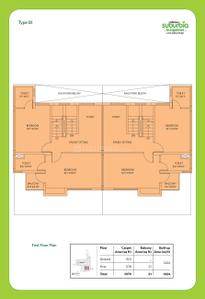 Image of 1533 Sq.ft 3 BHK Villa for sale in Siddha Suburbia Bungalow, Rajpur, Kolkata for Rs. 10800000